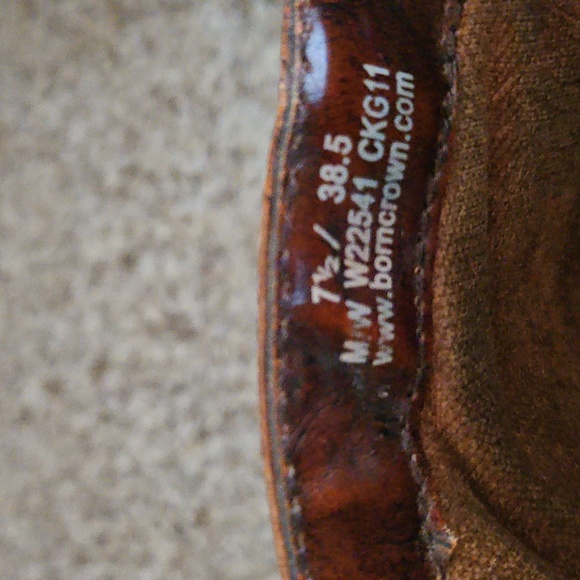 BORN CROWN Brown Distressed Leather Tall Riding Equestrian Boot W22541 SZ 7.5M - Picture 13 of 15